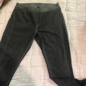 EUC XCVI grey brocade legging/pants, size L